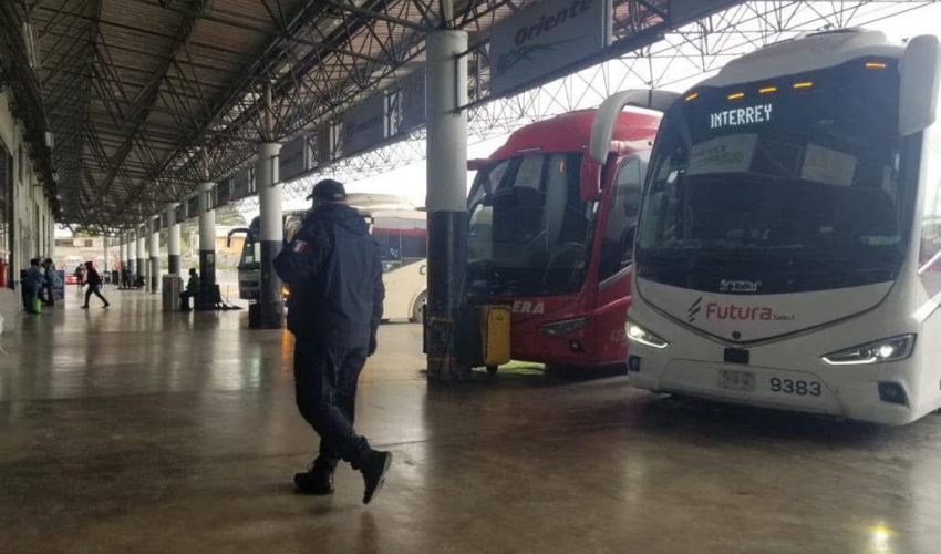 Mantiene Guardia Estatal  vigilancia en Centrales de Autobuses de Tamaulipas