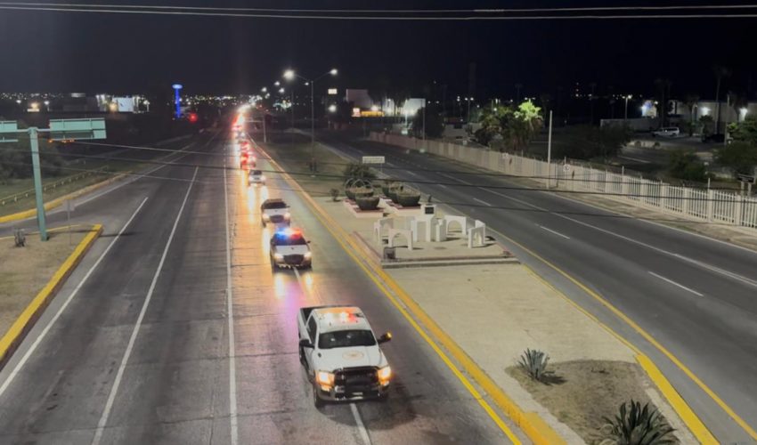 Guardia Estatal brinda seguridad a Caravana “Migrantes Unidos”