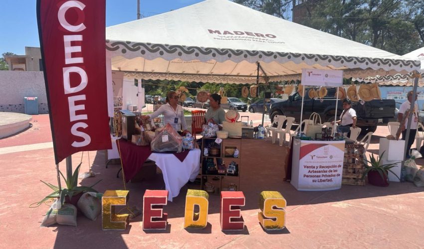 Instala CEDES Altamira punto de venta de artesanías en Playa Miramar