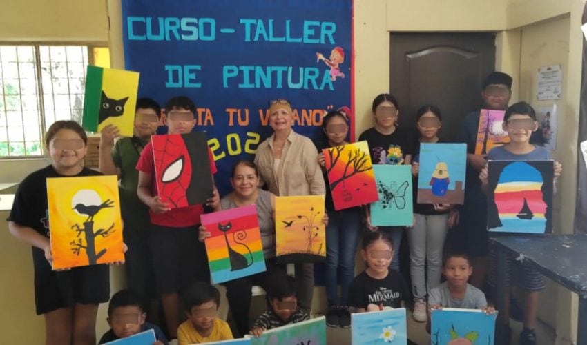 Previene SSPT el delito en NNA a través de talleres artísticos