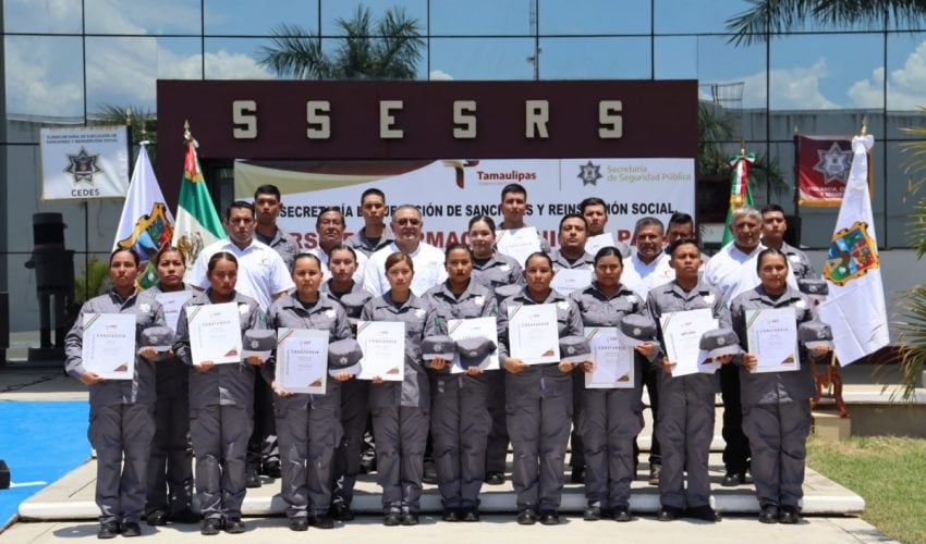 Reconoce SSPT a egresados del Curso de Formación Inicial para Policía Penitenciaria