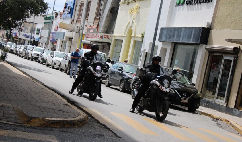 Patrullajes del Grupo Motorizado “Linces” de la Guardia Estatal disminuyen delitos en zonas comerciales