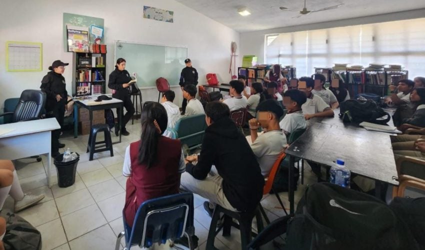 Promueve Guardia Estatal de Género cultura de la prevención en escuelas de Matamoros