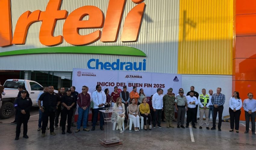 Presente Guardia Estatal en arranque de El Buen Fin 2025 en la zona sur