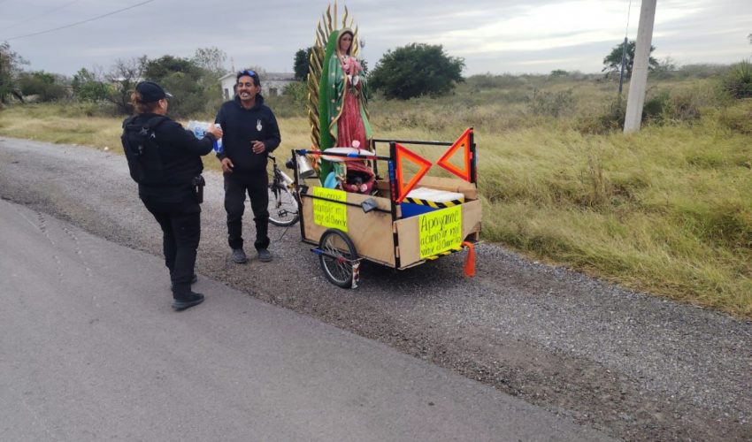 Ciclistas constatan seguridad y presencia policial en carreteras de Tamaulipas