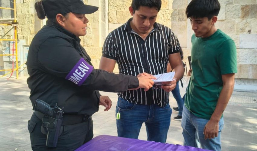 Implementa Guardia Estatal de Género campaña preventiva en zonas comerciales de Reynosa