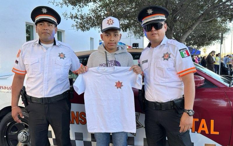 Iker cumple su sueño y se convierte en Guardia Estatal por un día en Reynosa