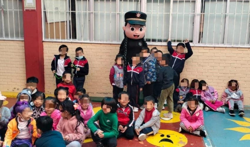 Refuerza Guardia Estatal de Género proximidad con niños y niñas en planteles de educación básica