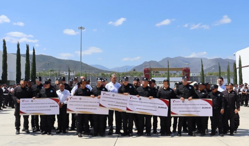 Entrega SSPT incentivos económicos por aseguramiento de 27 armas durante el último mes