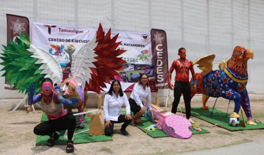 Participan CEDES Matamoros y Altamira en convocatoria nacional de elaboración de alebrijes mundialistas