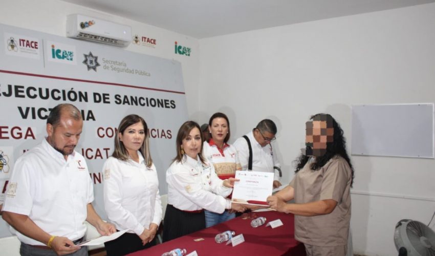 SSPT y el ITACE entregan 203 constancias de capacitación laboral en el CEDES Victoria