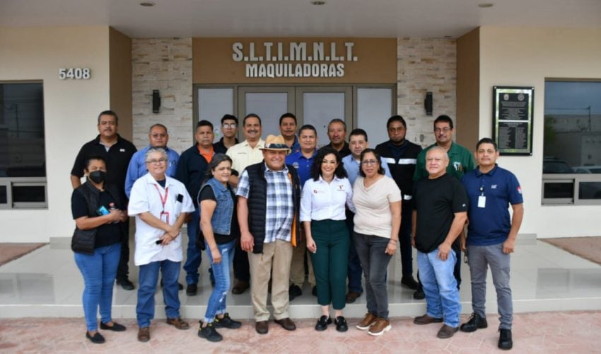 Se reúne Secretaría del Trabajo con Sindicato de la Industria Maquiladora de Nuevo Laredo