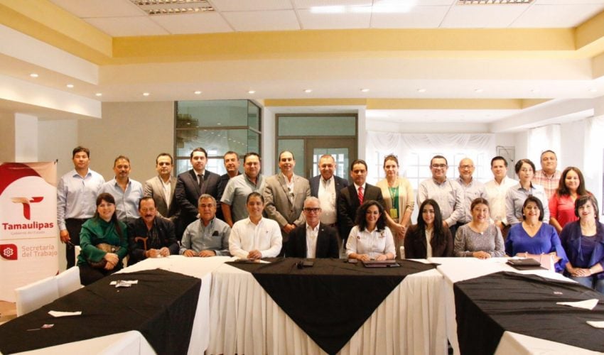 Secretaria del Trabajo sostiene encuentro con industriales de Matamoros