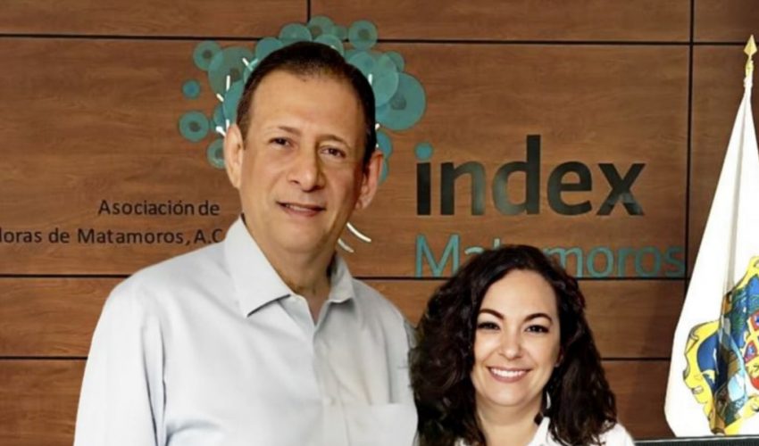 Secretaria del Trabajo Olga Sosa Ruíz, sostiene reunión con Roberto Mattus director de Index Matamoros