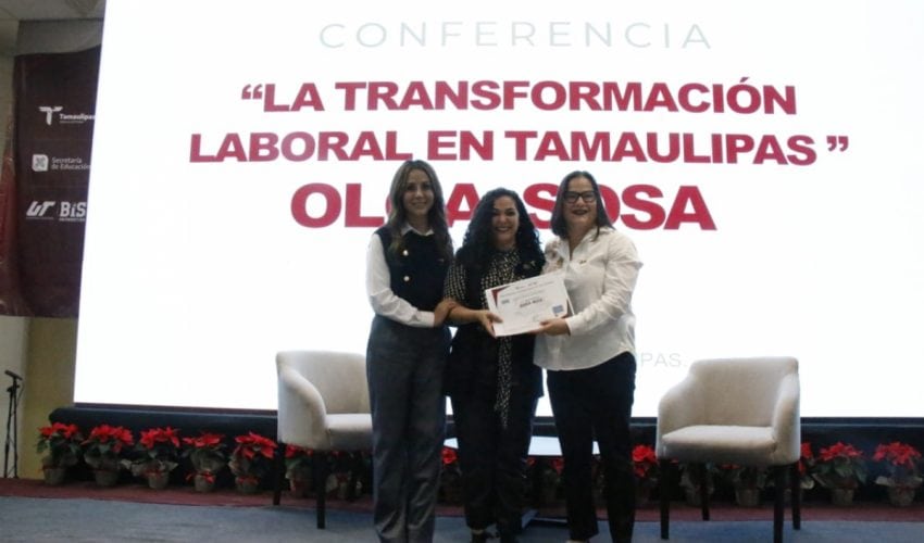 En Universidad Tecnológica de Matamoros, secretaria del Trabajo impulsa la vinculación laboral de las y los jóvenes