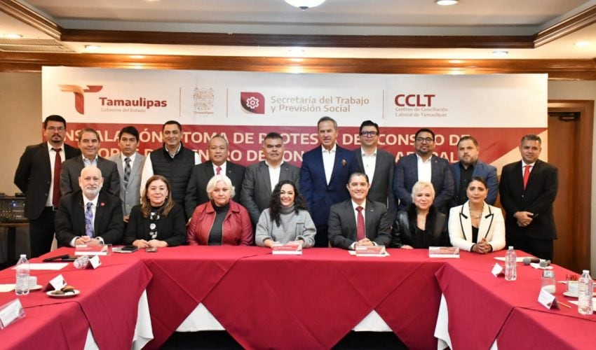 En Reynosa rinde protesta el Consejo Asesor del Centro de Conciliación Laboral de Tamaulipas