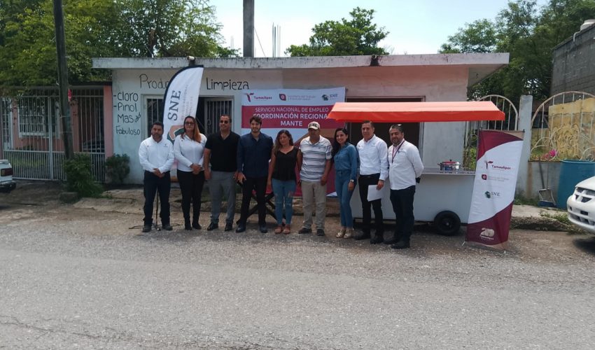 Emprendedores de El Mante reciben apoyo mediante el Subprograma Tamaulipas Emplea – Estrategia Tamaulipas Equipa
