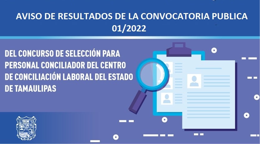 AVISO MEDIANTE EL CUAL SE DA A CONOCER EL LISTADO DE LOS NÚMEROS DE FOLIO DE LAS PERSONAS QUE RESULTARON SELECCIONADAS PARA OCUPAR LOS PUESTOS DE “CONCILIADORES”