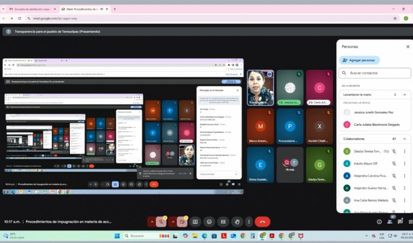 Capacita “Transparencia Para el Pueblo de Tamaulipas” en el Derecho de Acceso a la Información Pública