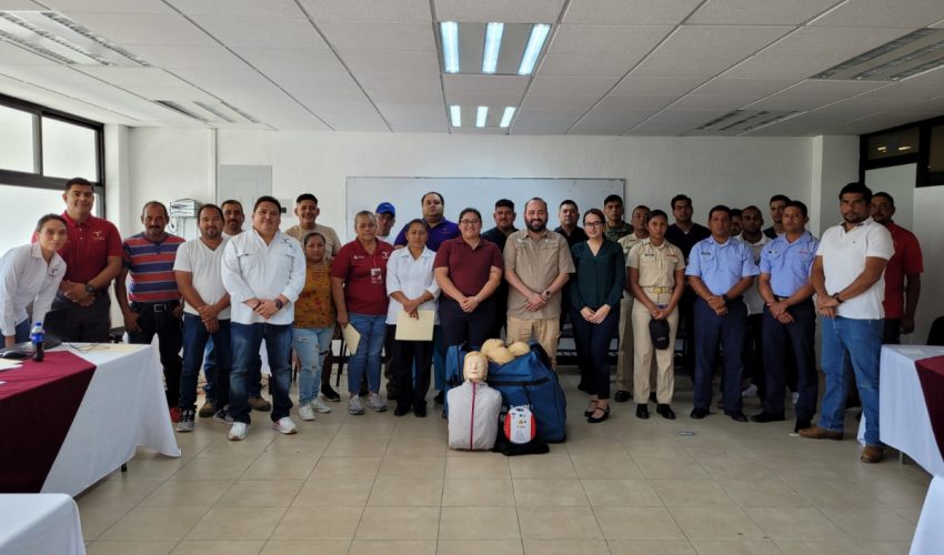 Impulsa Secretaría de Turismo capacitación a primeros respondientes para la seguridad turística