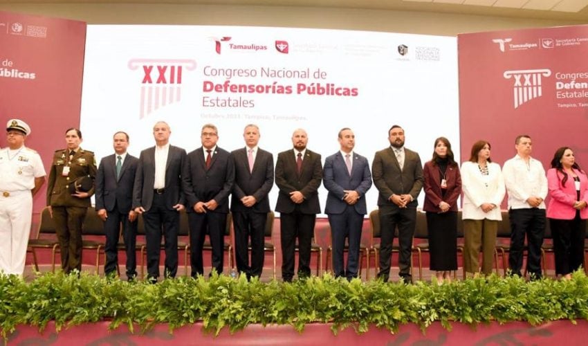 Tamaulipas sede del XXII Congreso Nacional  de Defensorías Públicas Estatales