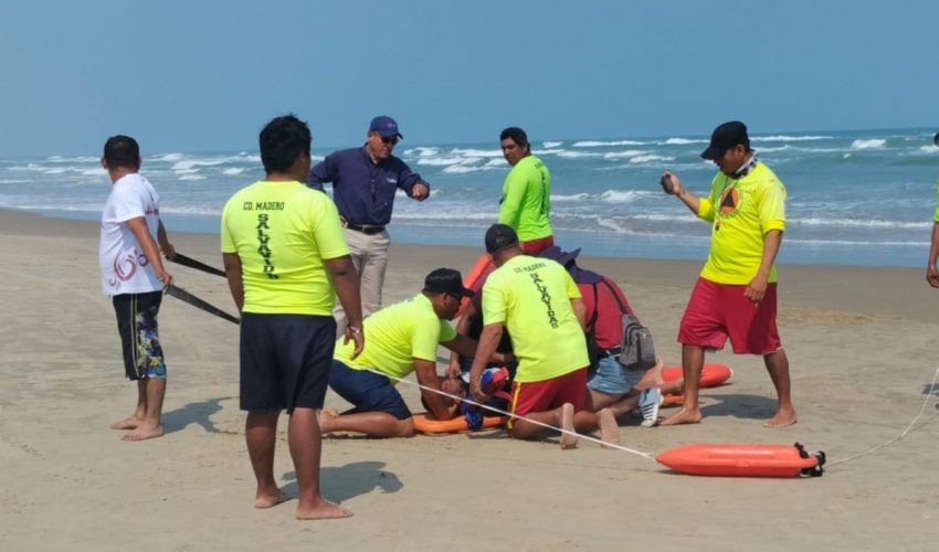 Ofrece Gobierno de Tamaulipas seguridad con personal capacitado y certificado en rescate acuático