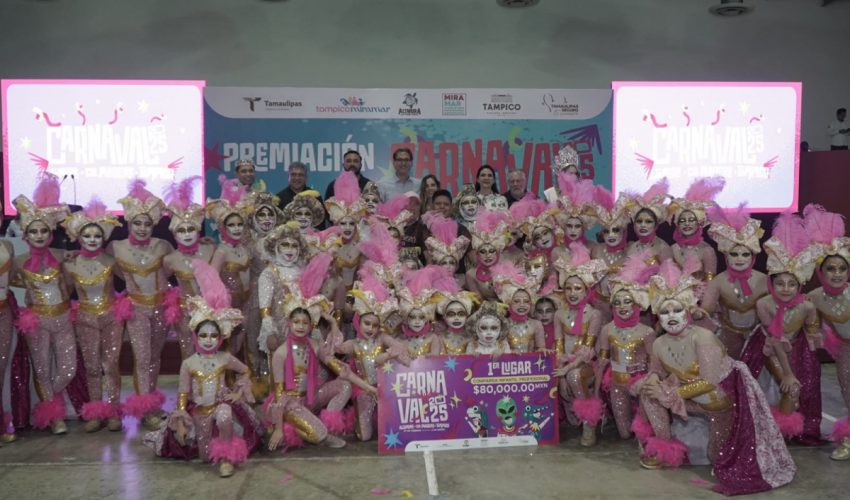 Entregó Secretaría de Turismo 1.3 mdp a lo mejor del Carnaval Tamaulipas 2025