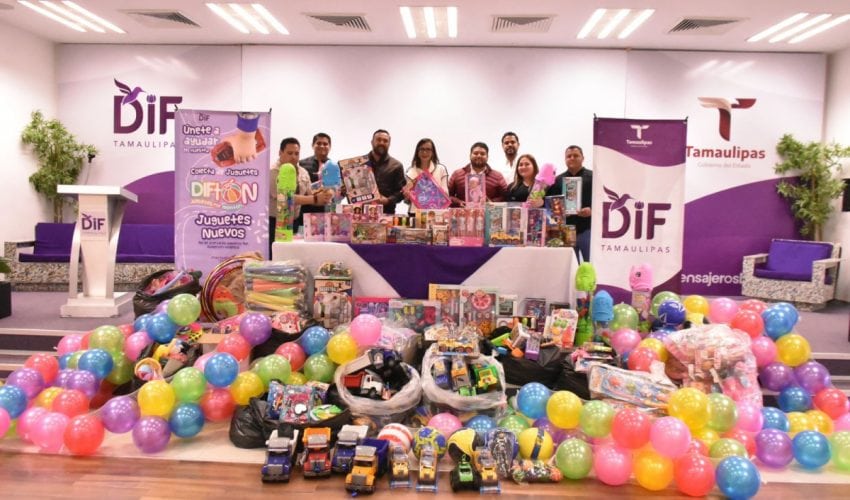 Se suma Secretaría de Turismo al DIFTON 2025 “Juguetes por montón” en apoyo a niñez tamaulipeca