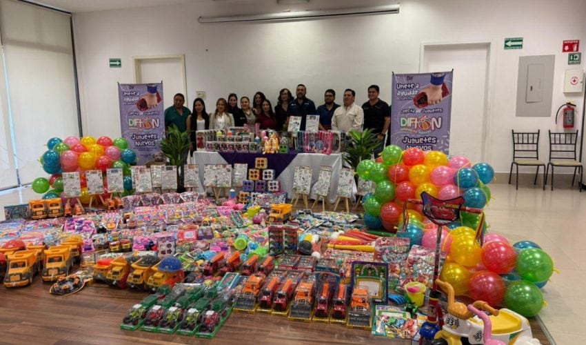 Sectur se suma a la colecta de juguetes del DIF Tamaulipas