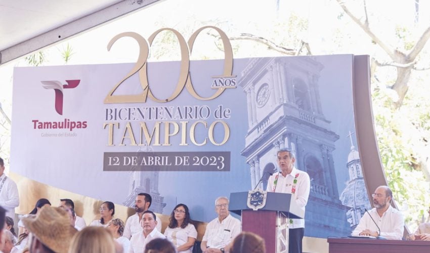 Destaca Gobernador potencial de Tampico en los 200 años de su fundación