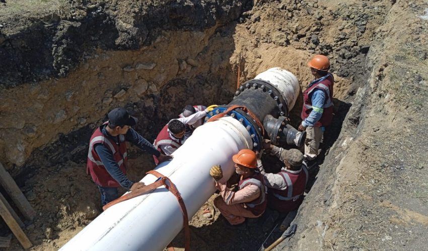 Avanzan obras de infraestructura para abastecimiento de agua potable en el sector sur de Altamira