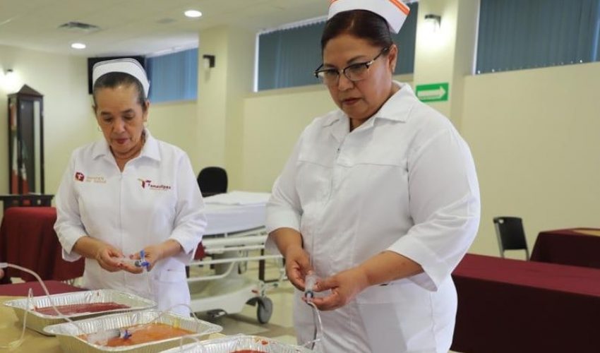Inaugura Secretaría de Salud taller «Colocación y cuidados del catéter de línea media»