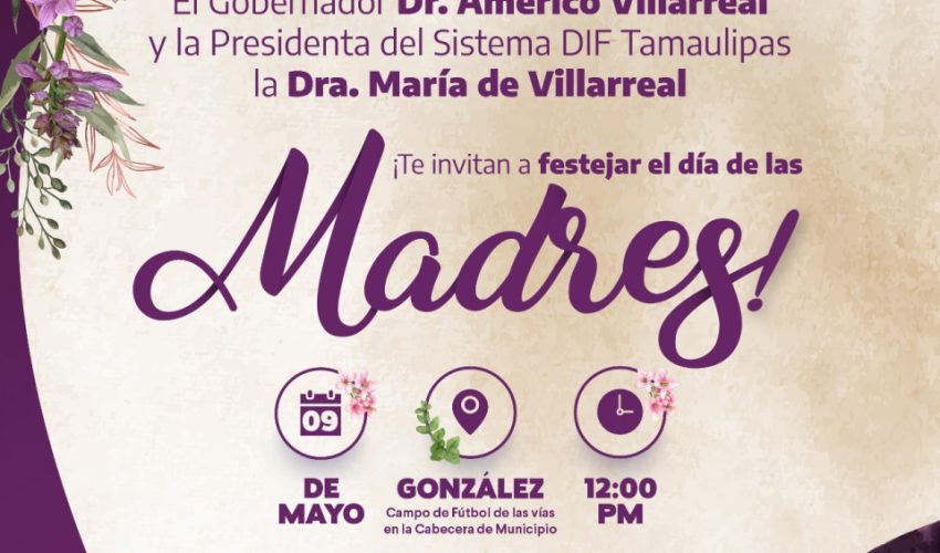Festejarán Dr. Américo y Dra. María a las madres  de González