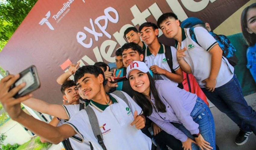Participan jóvenes de Río Bravo en Expo Juventud que lleva a cabo el Gobierno de Tamaulipas
