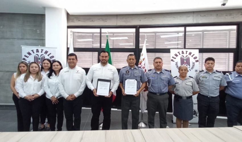 Firman convenio de colaboración Penthatlón Deportivo Militarizado y  USJT