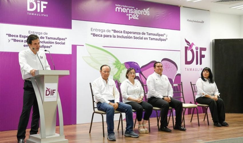 Entrega DIF Tamaulipas más de mil 800 becas en beneficio de la población vulnerable de los 43 municipios del estado
