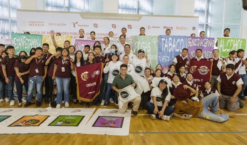 Se suma Tamaulipas a la Jornada Nacional de Actividades Públicas en la Comunidad para la prevención de adicciones