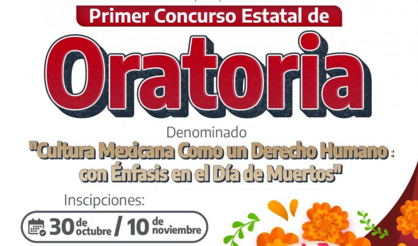 Convoca SEBIEN a primer concurso estatal de oratoria “Cultura Mexicana y Derechos Humanos”