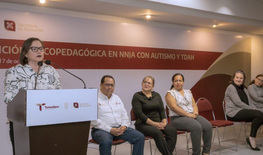 Maestros de Educación Especial de Tamaulipas reciben capacitación sobre autismo, déficit de atención e hiperactividad y método TOMATIS