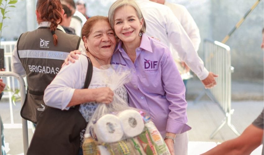 Más de 450 habitantes de Mainero reciben 4 mil 500 apoyos de la brigada “Transformando Familias” del DIF Tamaulipas
