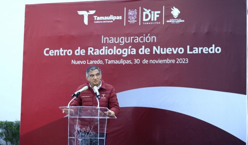 Inaugura Américo Centro de Radiología y supervisa hospitales en Nuevo Laredo