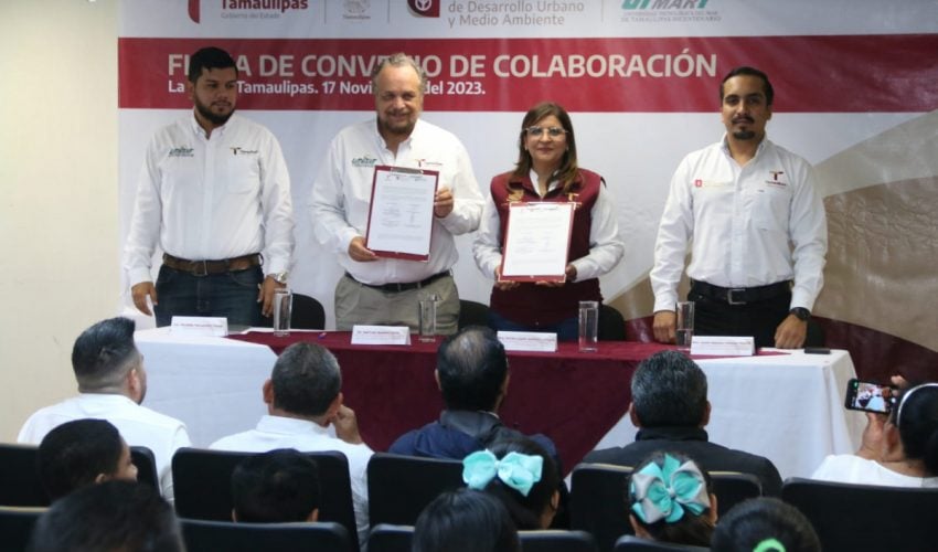 Fortalecerán SEDUMA y la UTMART el cuidado del litoral de Tamaulipas