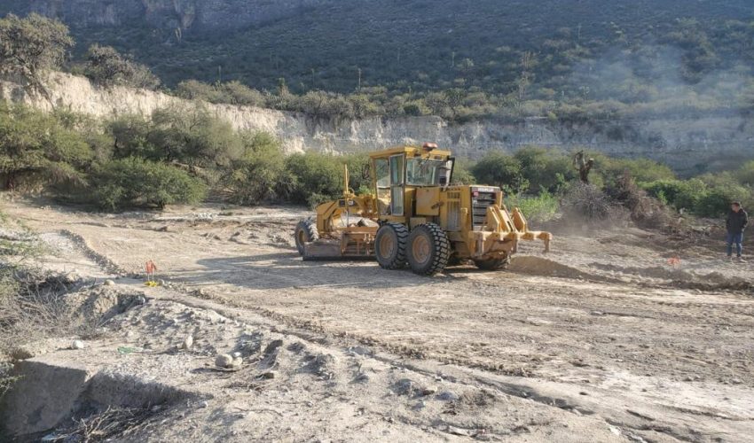 En el Altiplano tamaulipeco, construcción de vado conectará zonas ejidales
