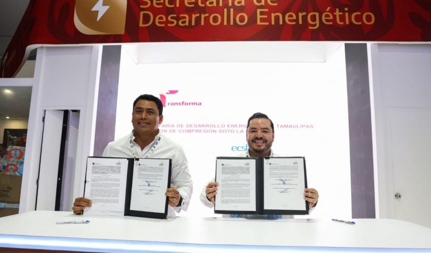 Firma SEDENER convenio de colaboración con la Estación de Compresión Soto La Marina