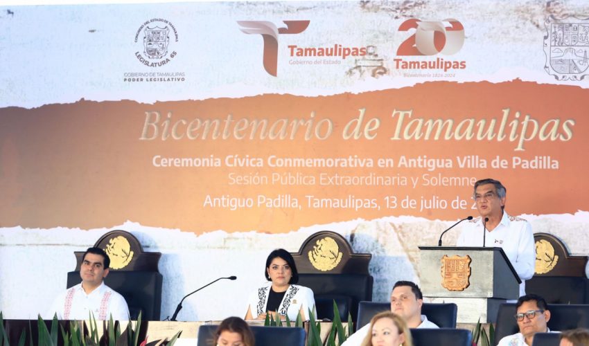 Conmemora Tamaulipas bicentenario del primer Congreso Constituyente