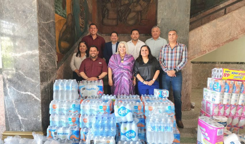 Dona Secretaría de Finanzas apoyos alimentarios a familias afectadas por lluvias