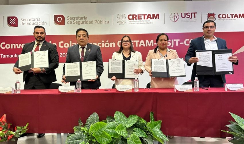 Firman convenios USJT con CRETAM y COLTAM