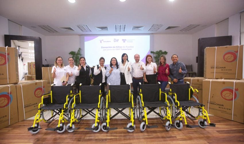 Recibe DIF Tamaulipas sillas de ruedas donadas por Fundación Teletón