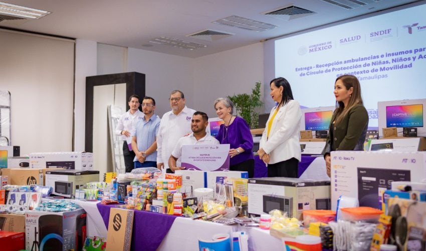 Habilita y equipa DIF Tamaulipas a “Círculos de Protección de Niñas, Niños y Adolescentes en Contexto de Movilidad”