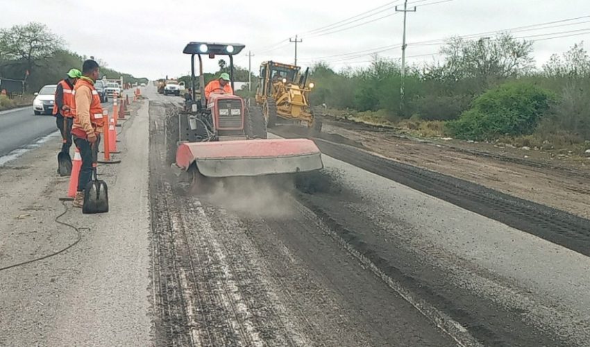 Realiza Secretaría de Obras Públicas trabajos de conservación en carreteras federales